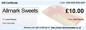 Gift Certificates from Allmark Sweets